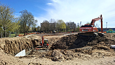 Olsztyn inwestuje w retencję. W Parku Kusocińskiego powstaje nowy zbiornik Olsztyn inwestuje w retencję. W Parku Kusocińskiego powstaje nowy zbiornik